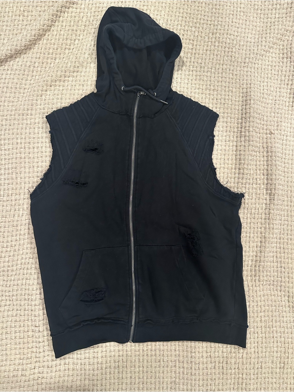 I.N.C Men’s Sleeveless Zip Up Hoodie Sz L